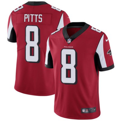 Nike Atlanta Falcons #8 Kyle Pitts Red Team Color Youth Stitched NFL Vapor Untouchable Limited Jersey Youth